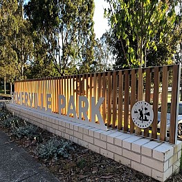 Custom Emerdyn Signage - Somerville Park entrance City of Parramatta.jpeg